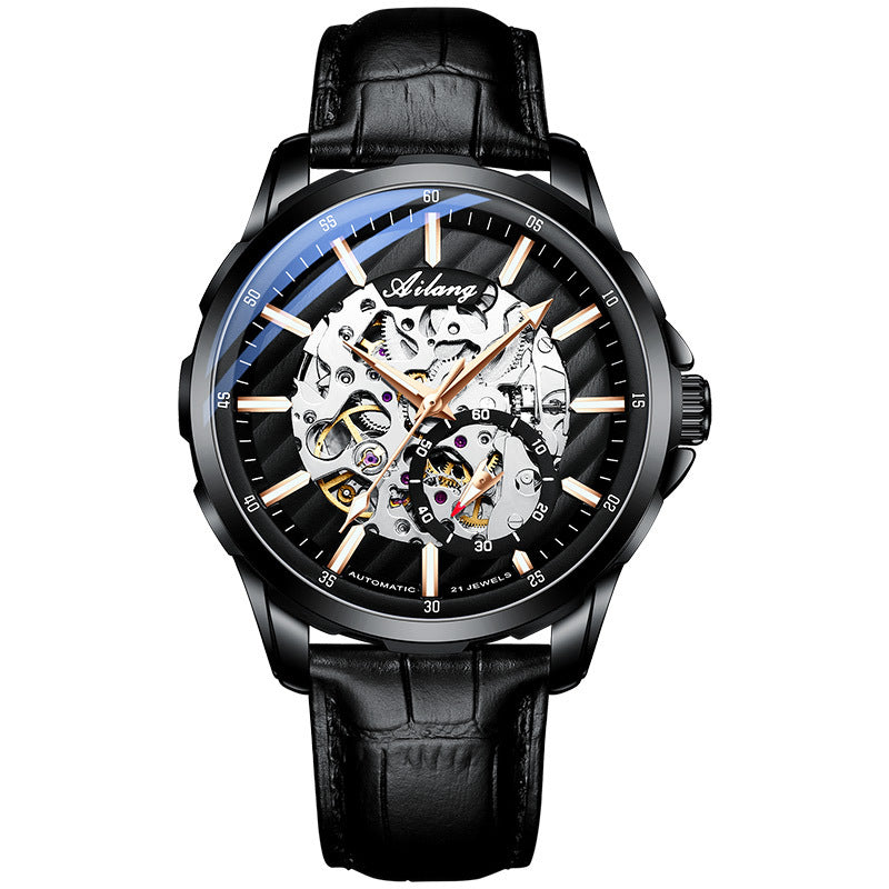 Montre mécanique automatique Hollow Phantom pour hommes