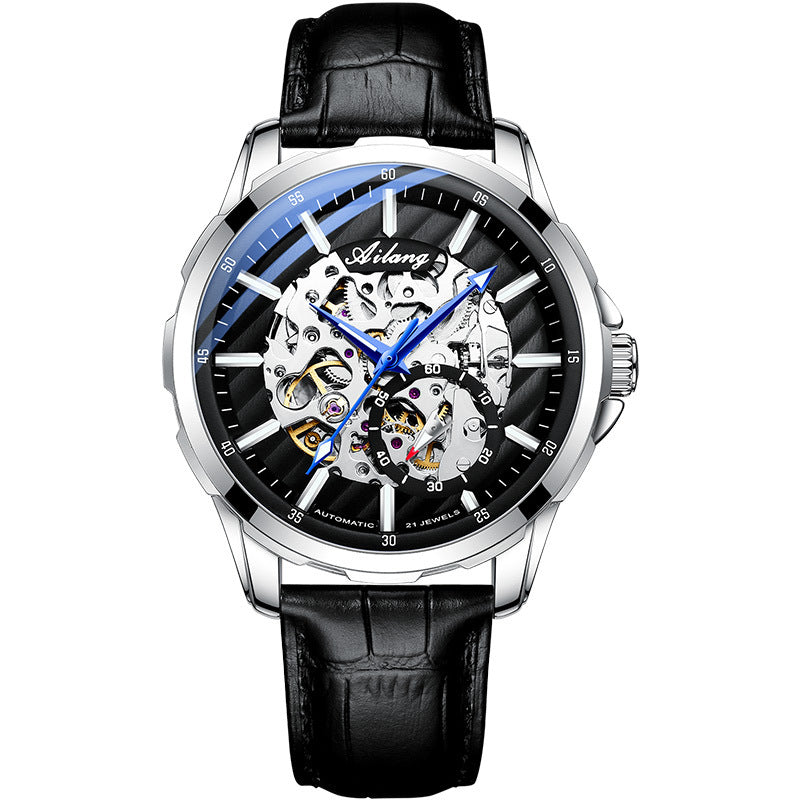 Montre mécanique automatique Hollow Phantom pour hommes