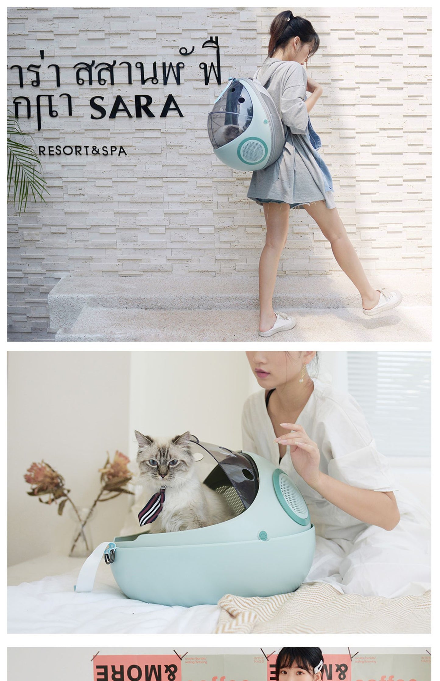 Breathable Egg Shell Cat Nest Pet Transparent Space Capsule Out Portable Backpack