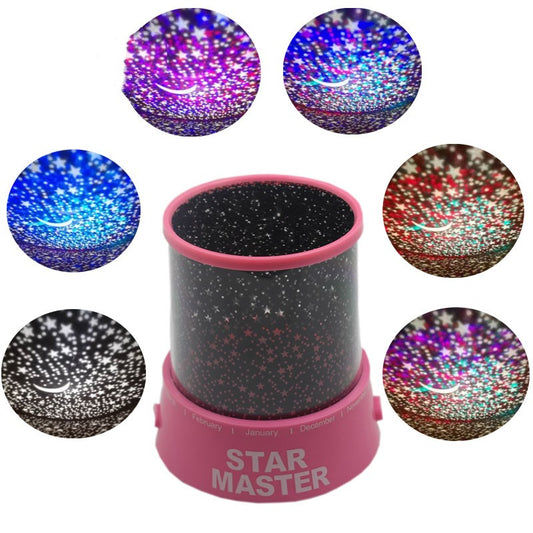 Round starry sky light night light