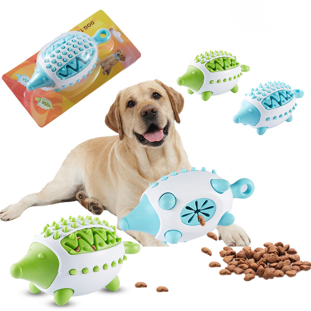 Jouet pour chien en forme de Phedgehog, jouets alimentaires qui fuient pour petits et grands chiens, jouets à mâcher pour chat, nettoyage des dents d'animaux, jouets indestructibles pour chiots, balle, bâton de nettoyage des dents molaires