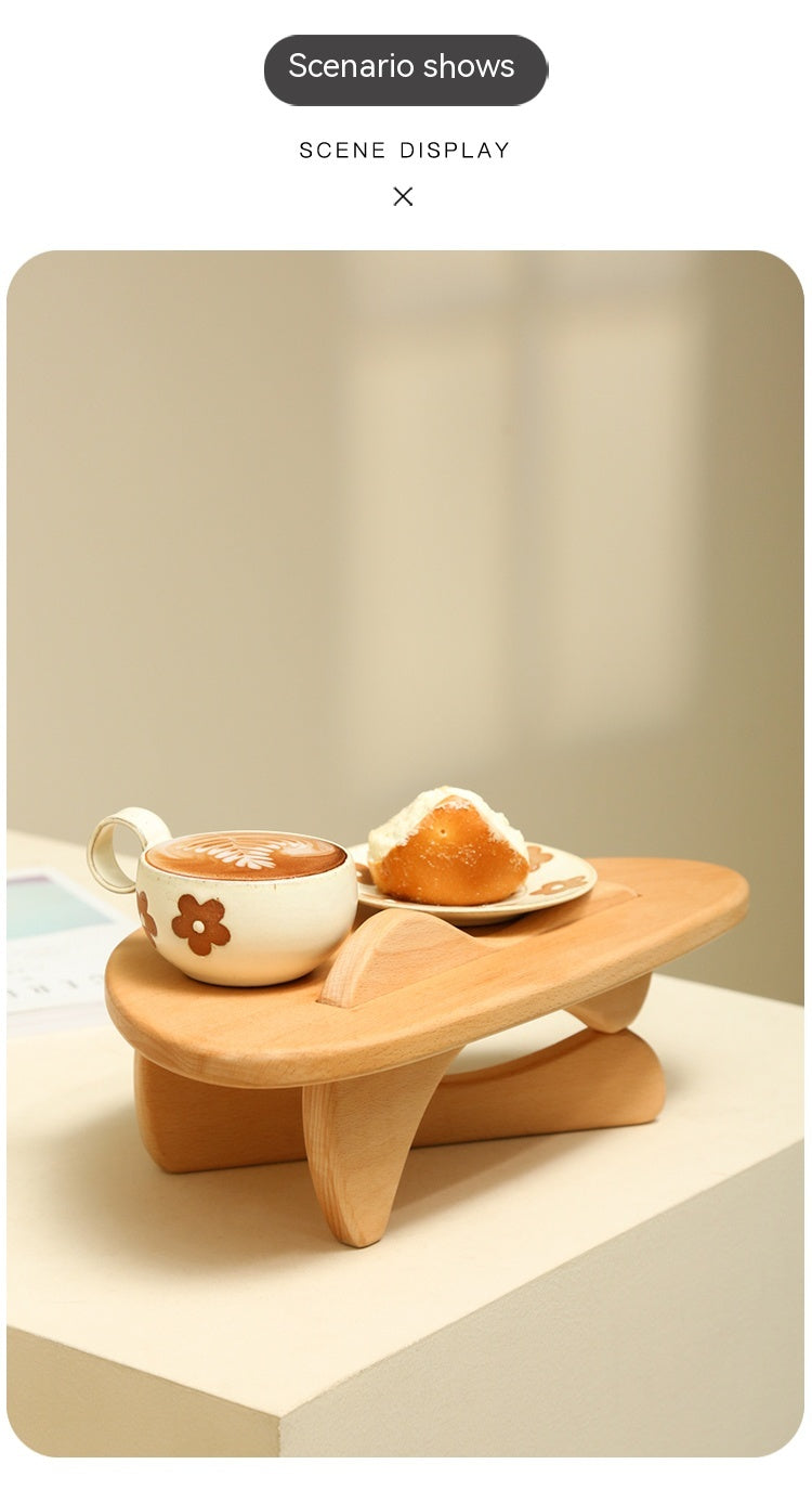 Customized Wooden Table Shelf Perfume Cup Skin Care Products Wooden Storage Rack Home Solid Wood Display Stand