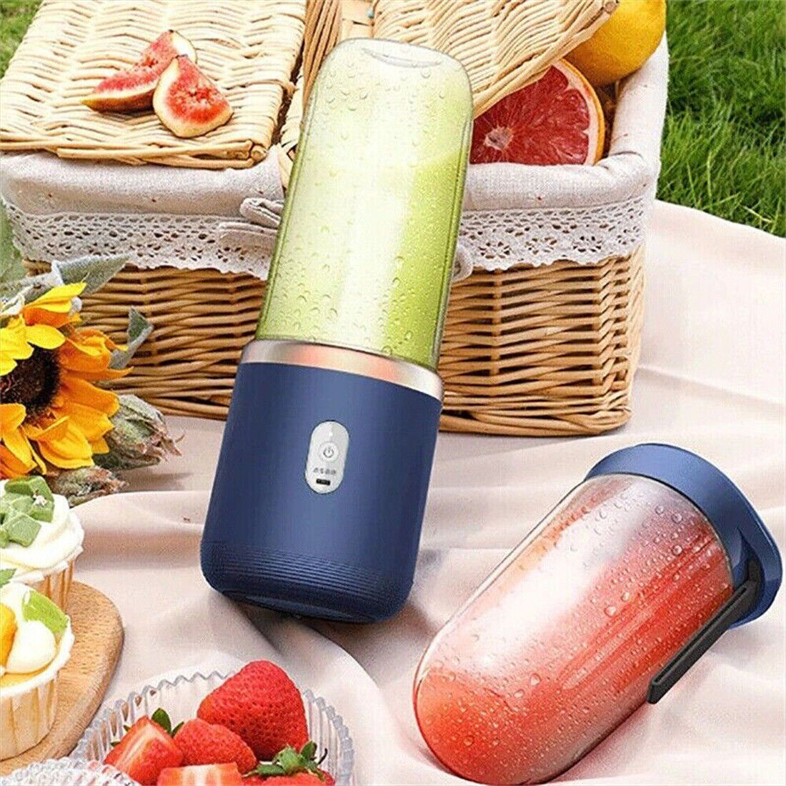 Machine à jus électrique, mélangeur Portable, Smoothie, Mini presse-agrumes, Machine à fruits, 400ml