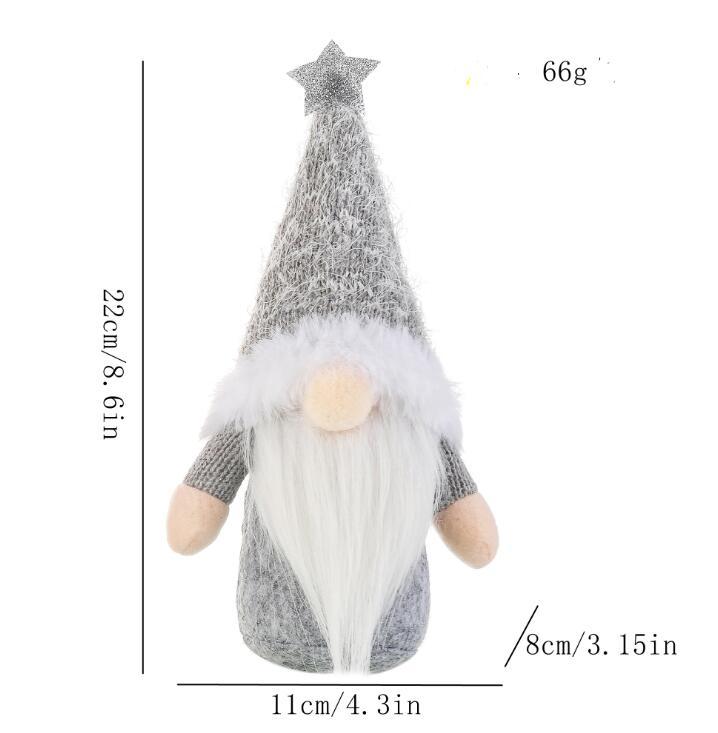 Christmas Decoration Supplies Five-pointed Star Faceless Baby Doll Decoration Children's Gift