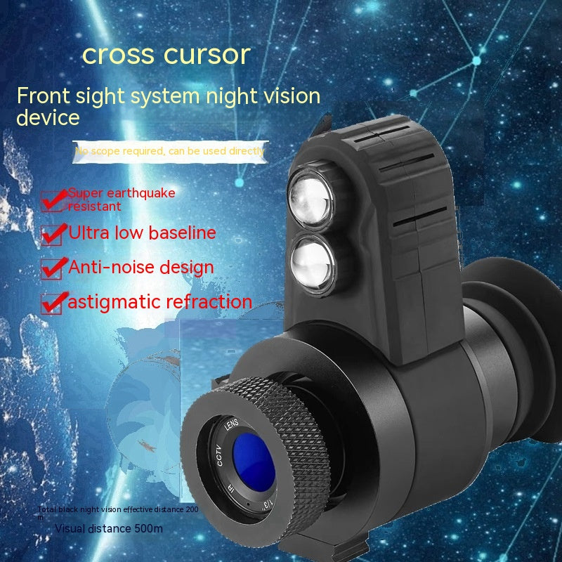 Instrumento de visión nocturna con telescopio monocular infrarrojo montado en la cabeza