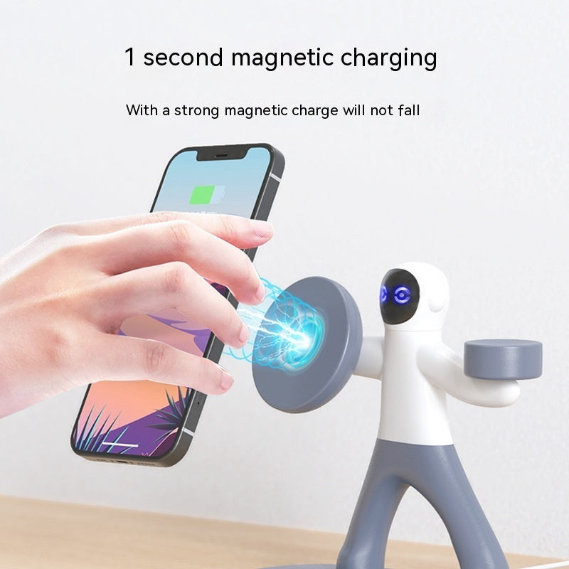 Chargeur magnétique sans fil trois en un double téléphone portable 15W Charge rapide