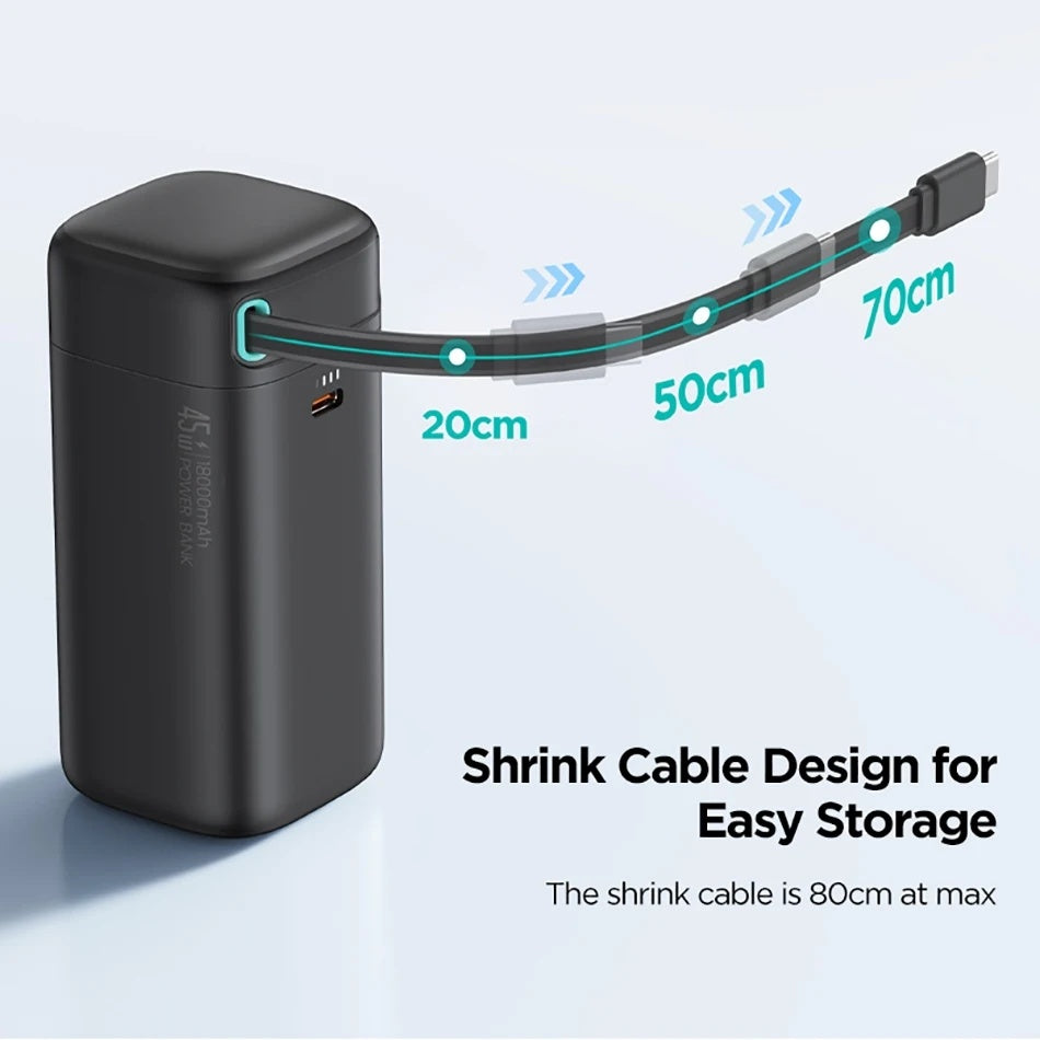 Alimentation d'énergie mobile fonctionnelle multi de nanofil d'absorption de magnétisation PD45w rapide