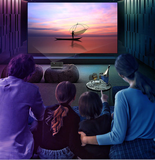 Mini Projector Led Home Theater Video Beamer Black