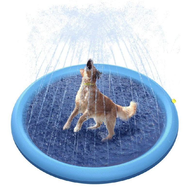 Tapis anti-éclaboussures antidérapant pour enfants et animaux de compagnie, jouets aquatiques d'extérieur pour piscine, tapis de jeu amusant pour fontaine d'arrière-cour