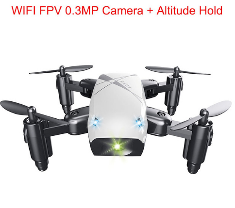 Micro plegable RC Drone 3D rodamiento volante Control remoto Quadcopter juguetes con cámara WiFi APP Control helicóptero Dron regalo para niños