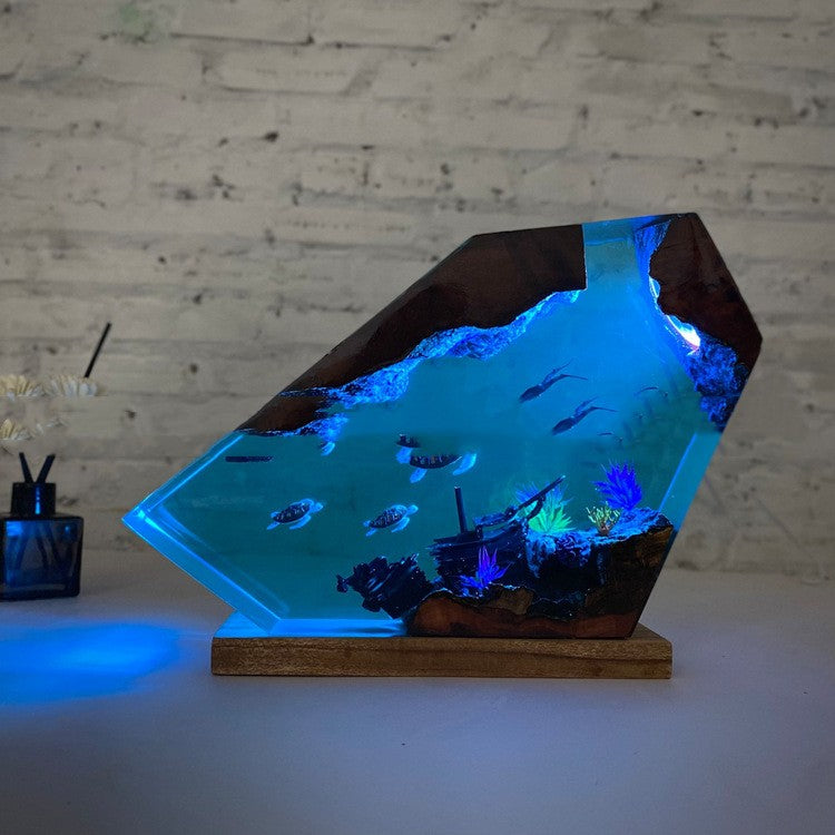 Shipwreck Turtle Ocean Small Night Lamp