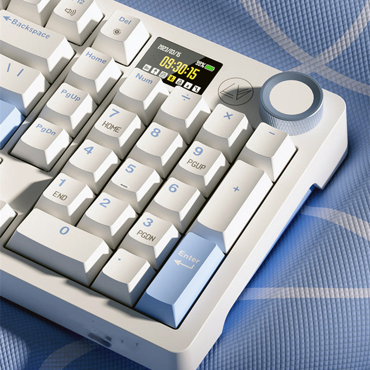 Tri-mode Bluetooth Hot-swappable Wireless Mechanical Keyboard