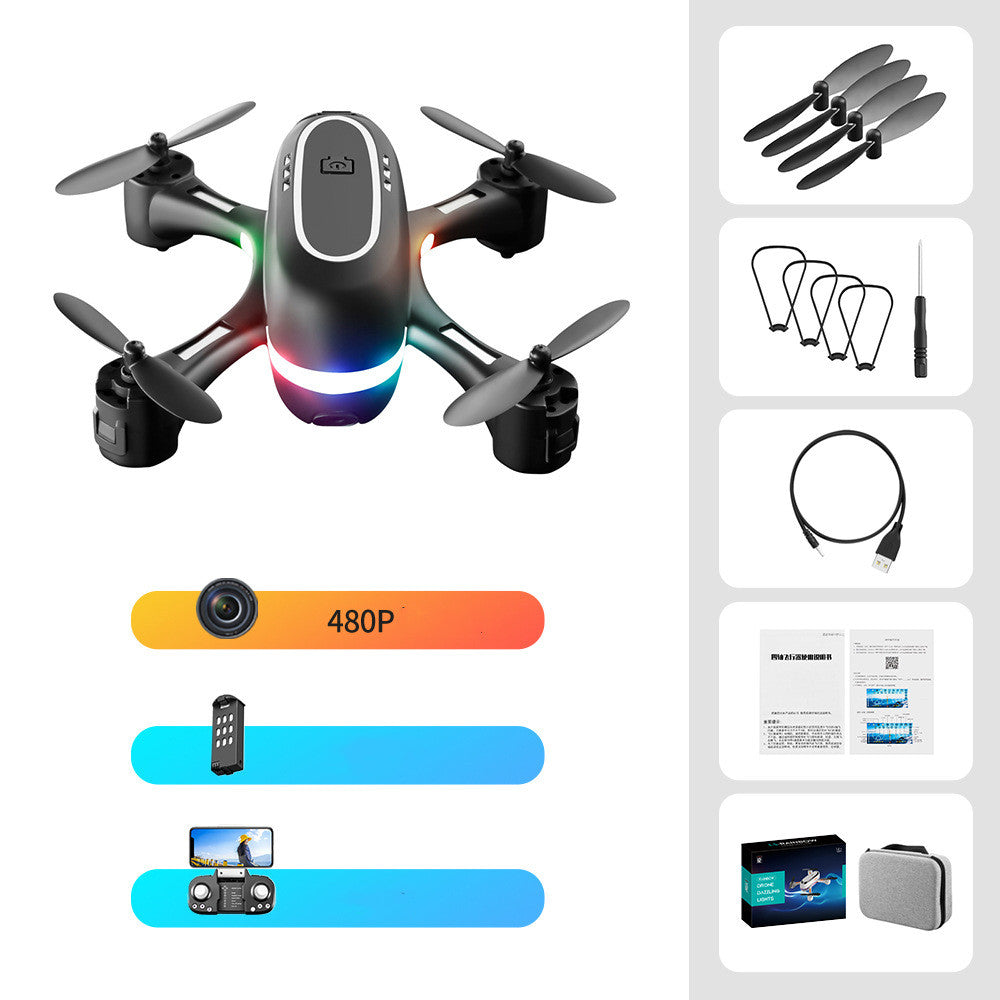 Mini Aerial Photography Gradient LED Remote Control Plane