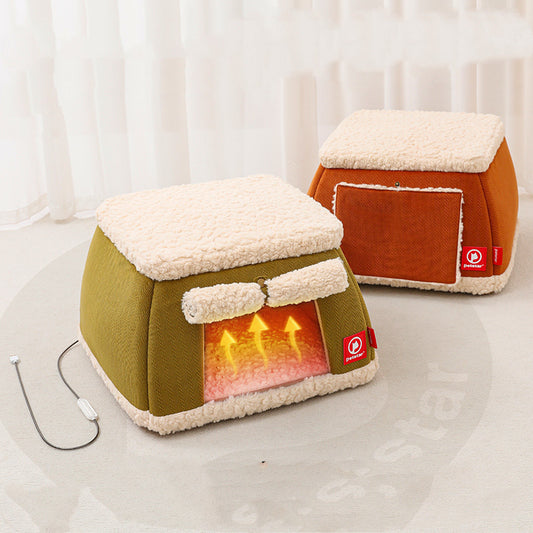 Chauffage thermique électrique hiver maison pour chat chauffage chiot chatons maison fermée