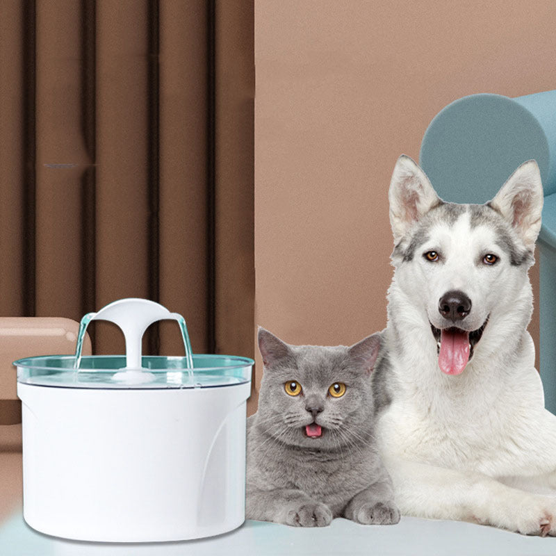 Fuente de agua para perros y gatos, dispensador de alimentador de agua automático eléctrico, contenedor, pantalla LED de nivel de agua para bebidas para perros y gatos