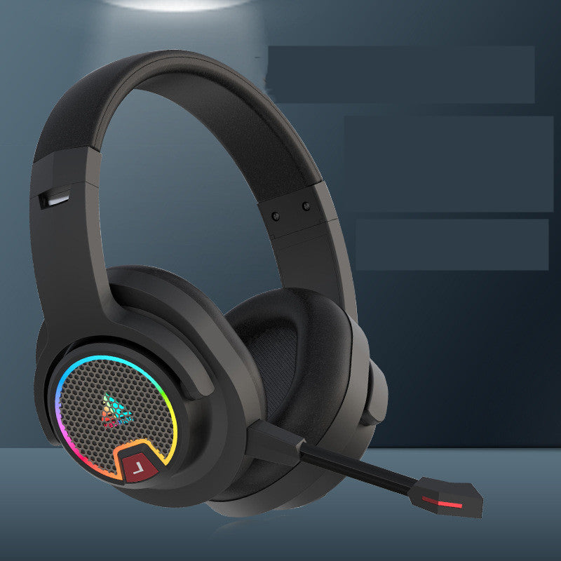 Auriculares inalámbricos Bluetooth luminosos con reducción de ruido para juegos