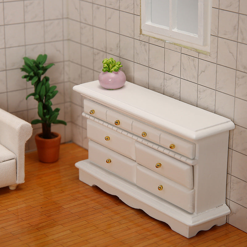 Doll House Furniture DIY Wooden Cabinet