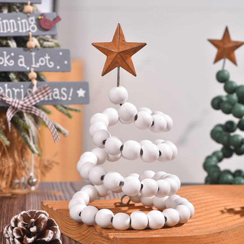 Adornos navideños creativos de madera para decorar