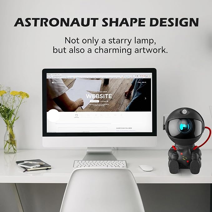 Astronaut Light Projector, Galaxy Projector For Bedroom, Star Projector Galaxy Light, Night Light For Kids, Boys And Girls Room Decoration, Game Room, Home Theater, Ceiling, Timer, Remote Control