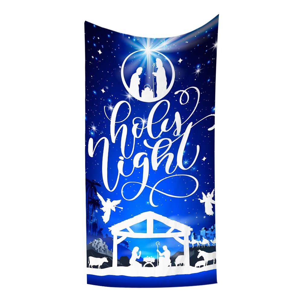 Christmas Curtain Decoration Hanging Cloth Background