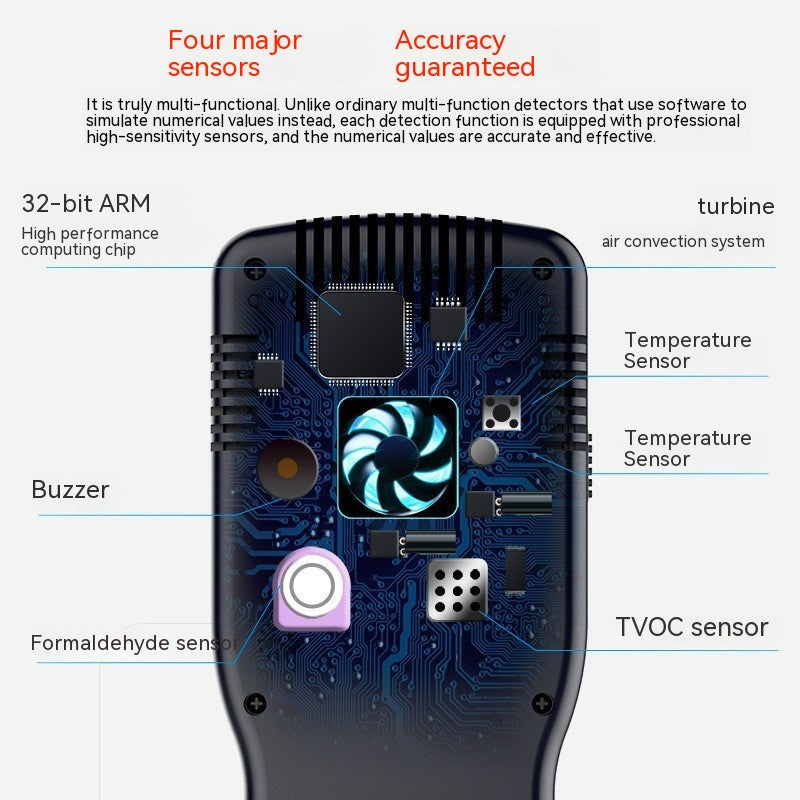 Formaldehyde Detector Domestic Indoor Professional Air Quality Monitoring