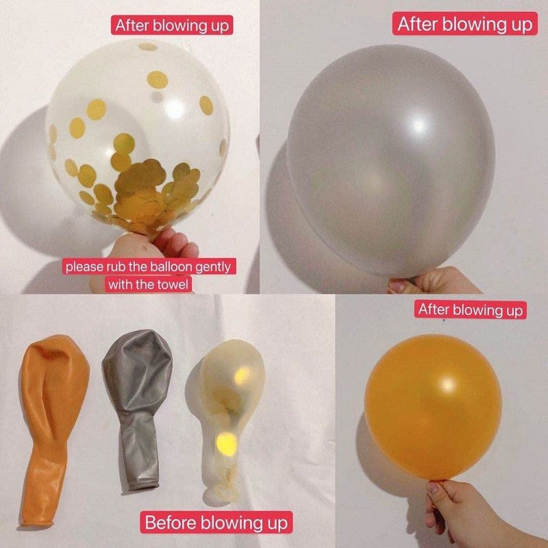 Decoración con globos de película de aluminio para fiestas de cumpleaños