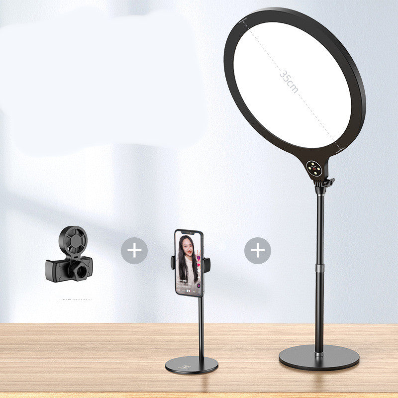 Lampe de beauté pour Photo plein écran, téléphone portable, support télescopique de remplissage au sol pour bureau