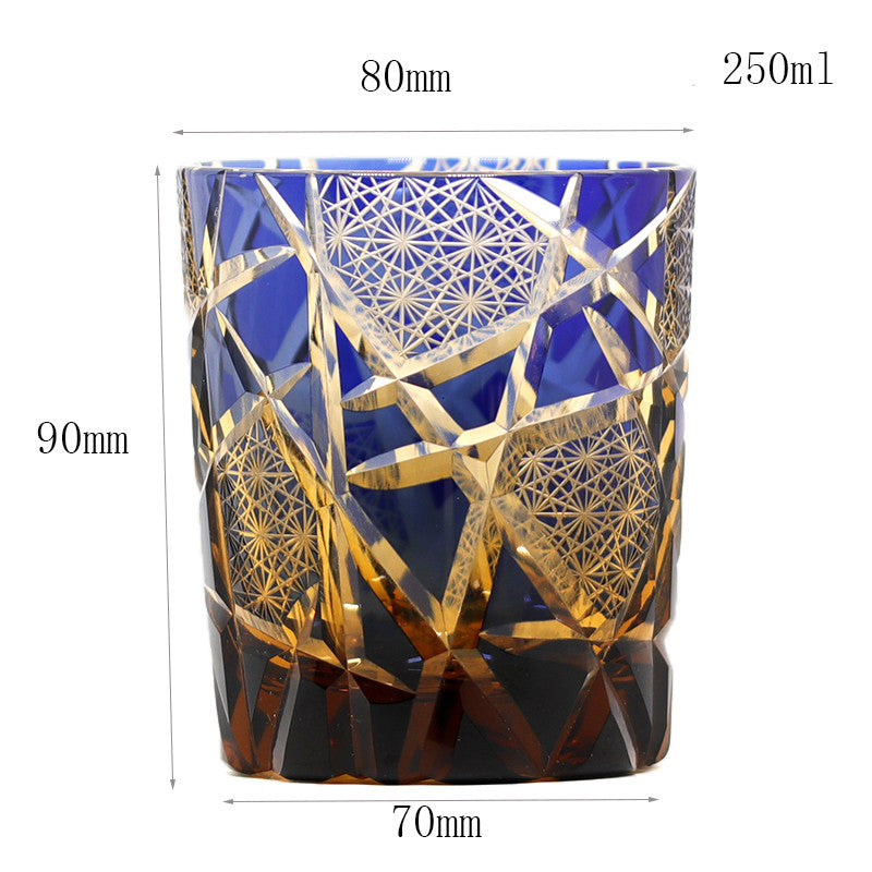 Japanese Fashion Handmade Crystal Whiskey Glasses