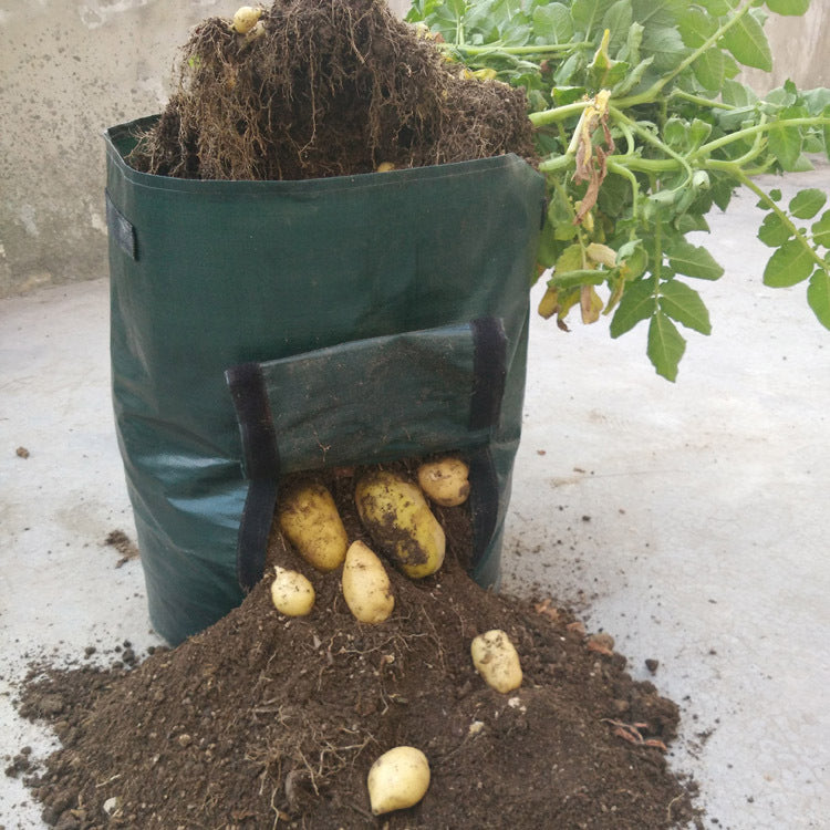 Bolsa de plantación de jardín de tela PE