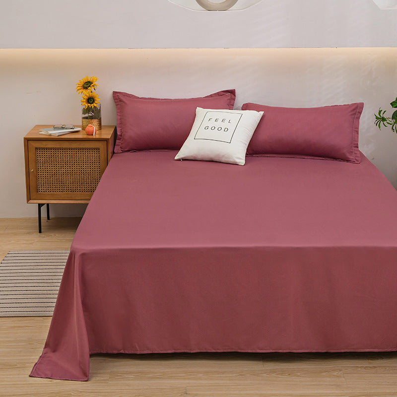 Pure Color Comfort Skin-friendly Cotton FabricAbsorption Breathable Sheets