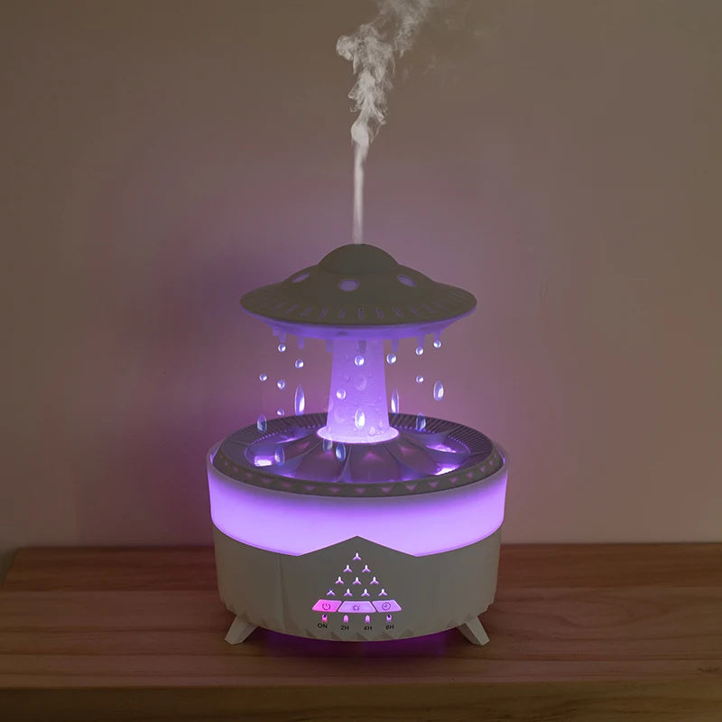 Nouveau humidificateur goutte de pluie ovni humidificateur d'air goutte d'eau USB aromathérapie huiles essentielles diffuseur d'air aromatique fabricant de brume domestique décor à la maison