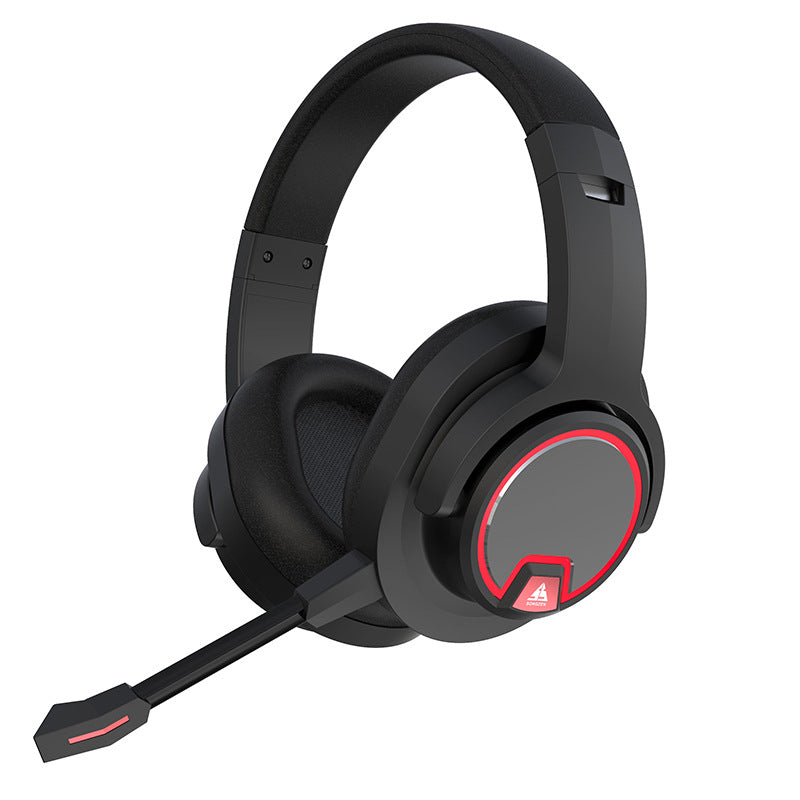 Casque de jeu à réduction de bruit, casque d'écoute sans fil Bluetooth lumineux