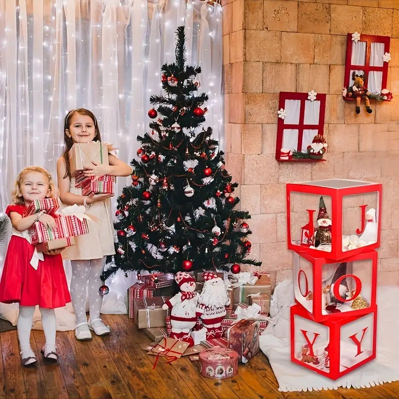 Coffret de ballons de décoration de Noël en trois parties