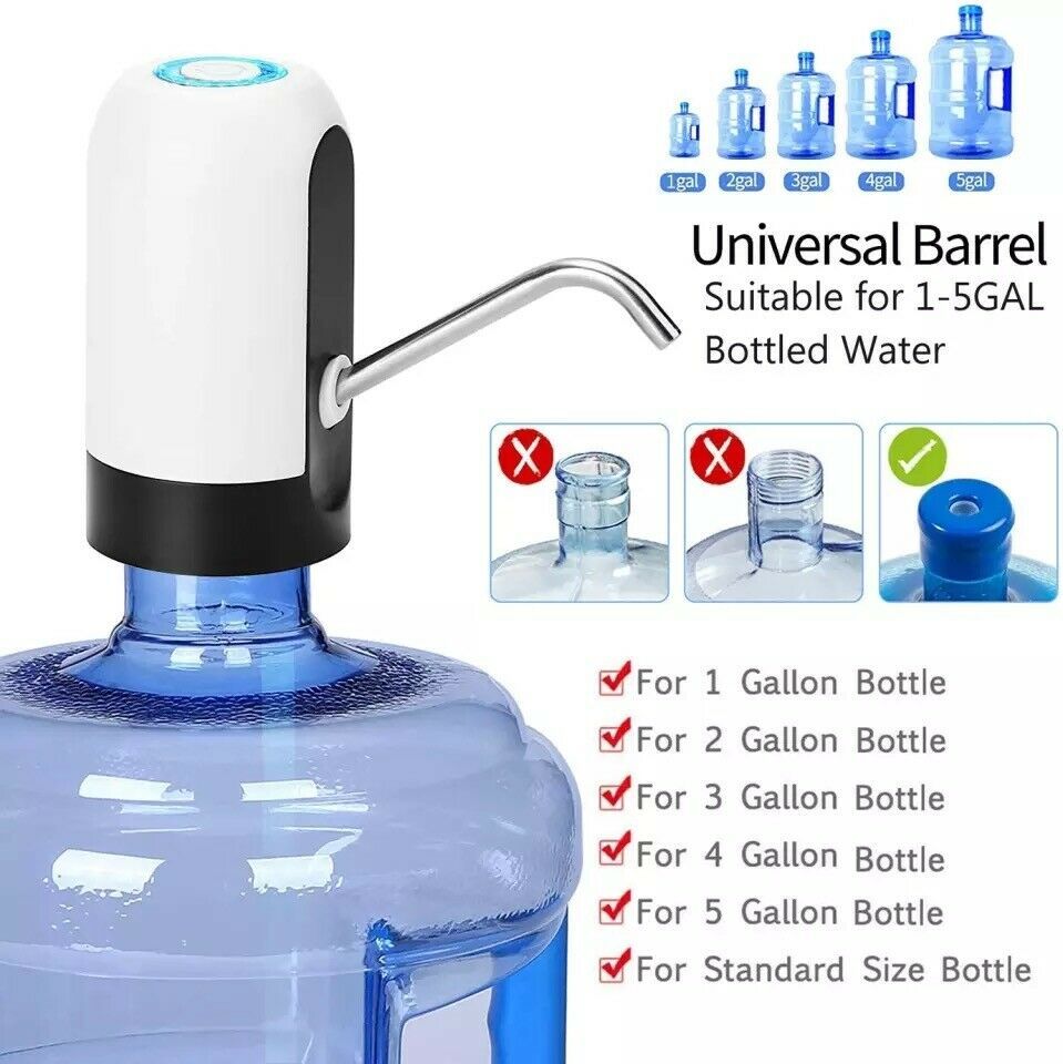 Bouteille d'eau distributeur universel automatique électrique 5 gallons USB distributeur d'eau USB bouteille d'eau potable automatique