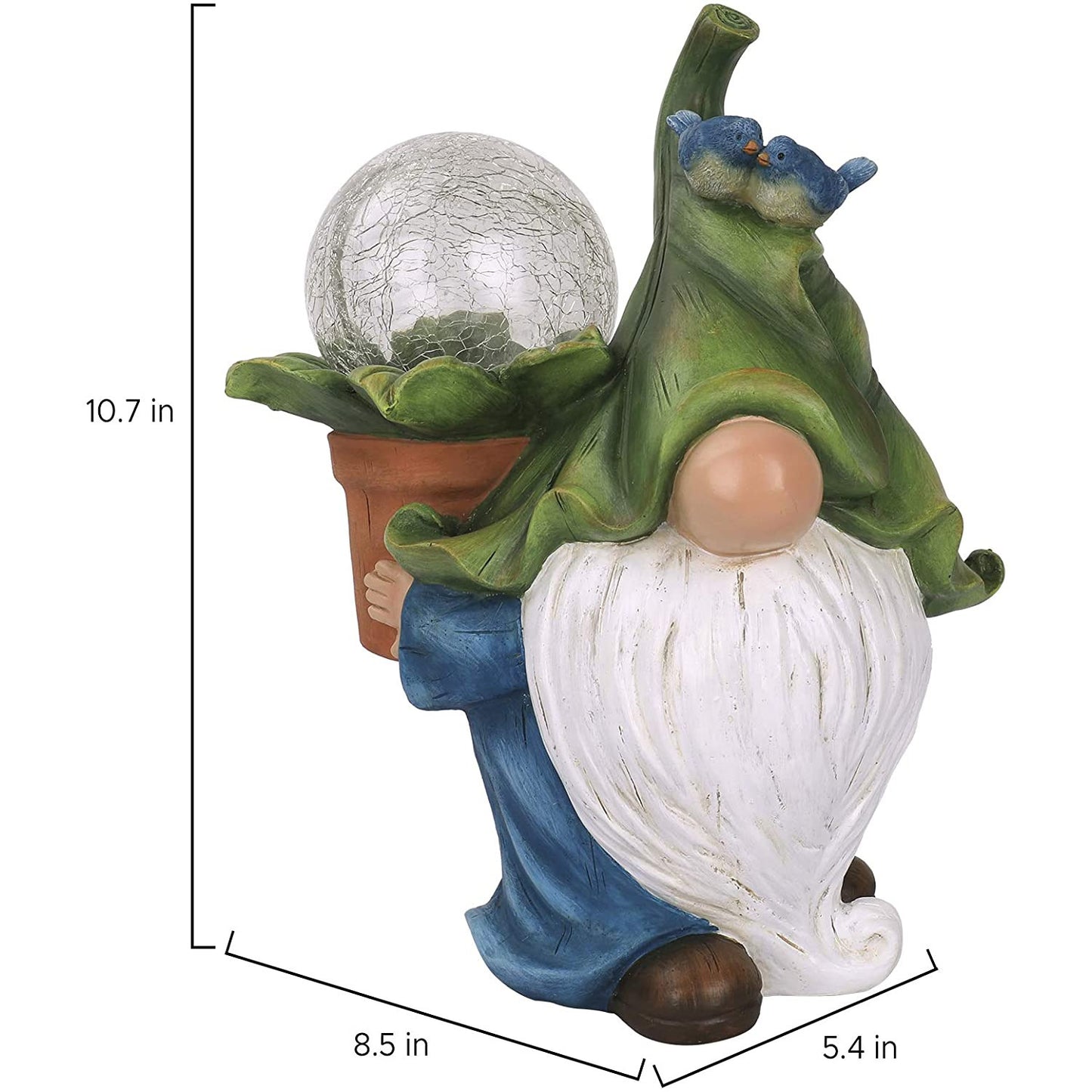 Dwarf White Beard Garden Statue Decoration