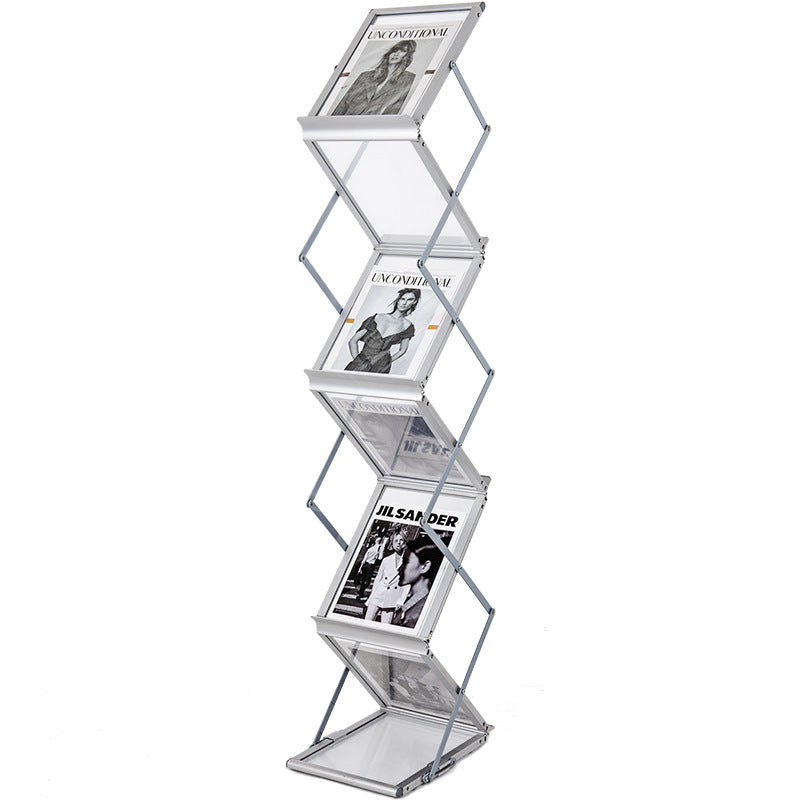 A4 Aluminum Alloy Folding Data Frame Storage Floor