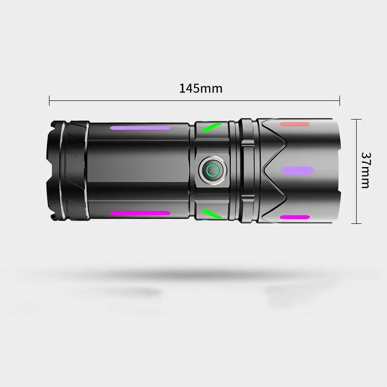 Fluorescent Flashlight Strong Light Rechargeable Outdoor Remote LED Light