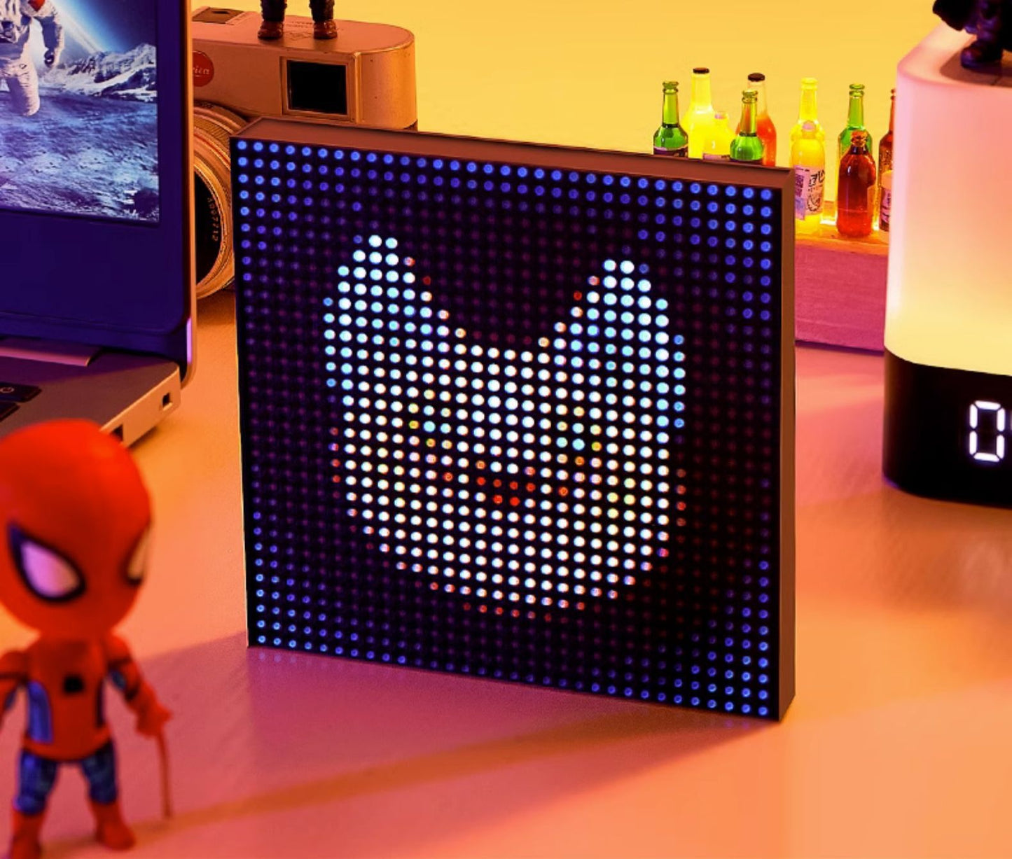 DIY Pixel atmósfera buen artículo diseño luz nocturna decoración de deportes electrónicos lámpara de mesa escritorio creatividad atmósfera