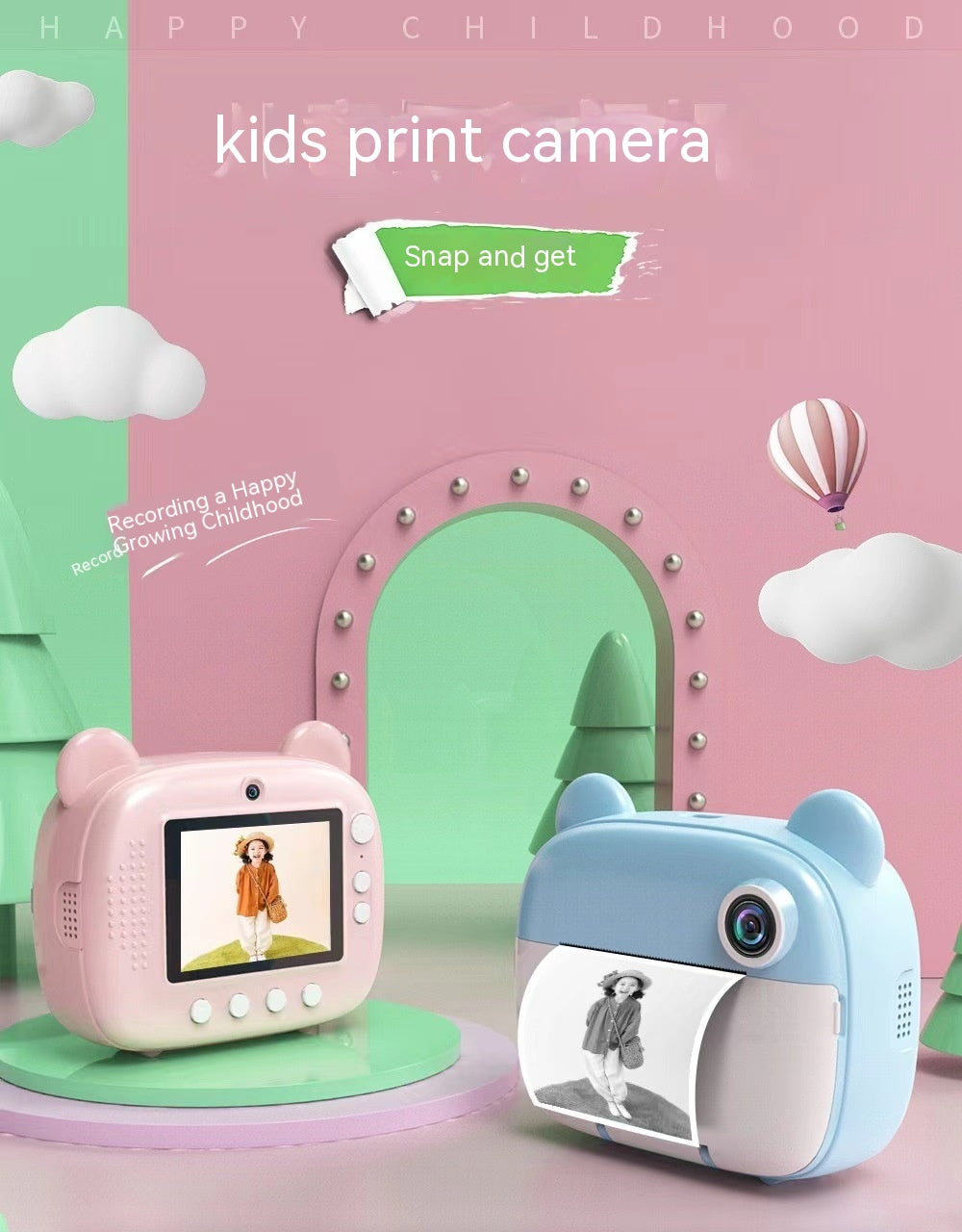 Children's Printing Camera Supports Photo Printing Camera