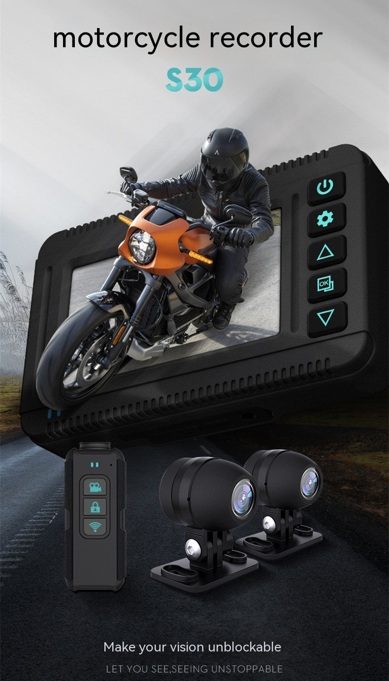 Trayectoria GPS de la grabadora impermeable para motocicletas de alta definición