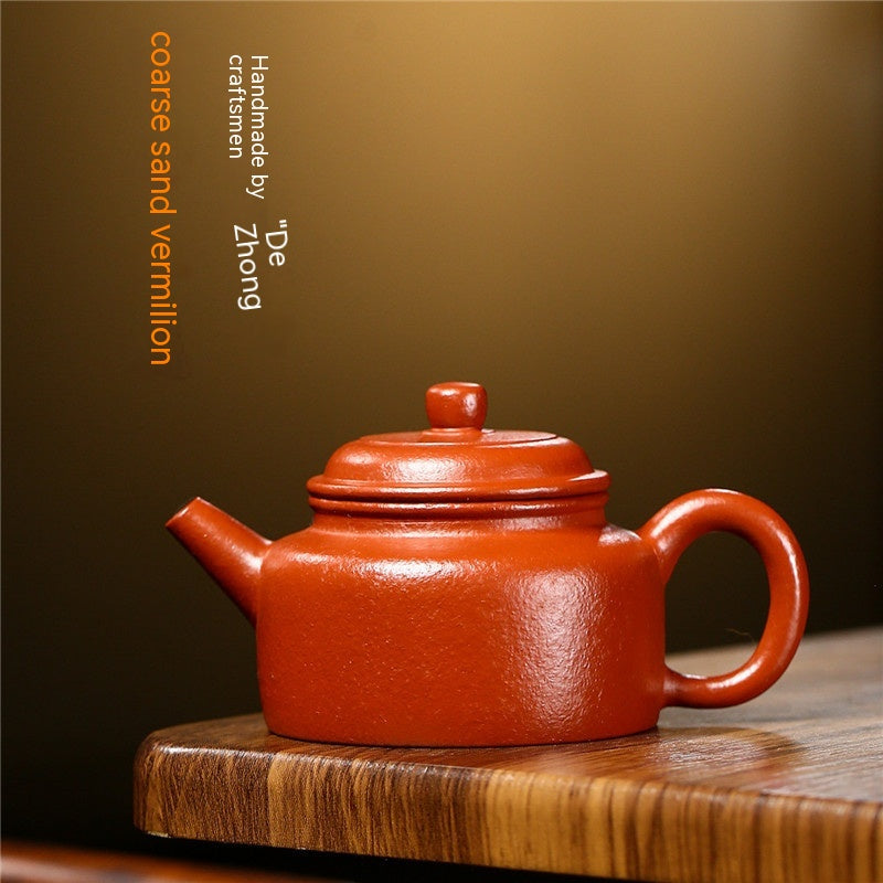 Coarse Sand Cinnabar Sand Dezhong 160cc Kung Fu Tea Set