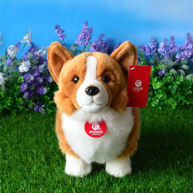 Corgi Acción Perro Peluche Juguete Lindo Corgi Simulación Animal