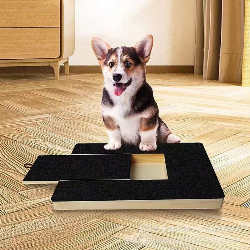 Grattoir en bois pour chien, planche de lime à ongles en bois massif pour animaux de compagnie