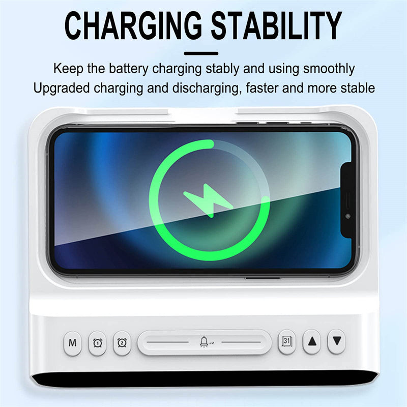 Chargeur sans fil 3 en 1 15W, testeur de température, multi-réveil, charge rapide, chargeur Usb pour téléphone portable, Station de charge