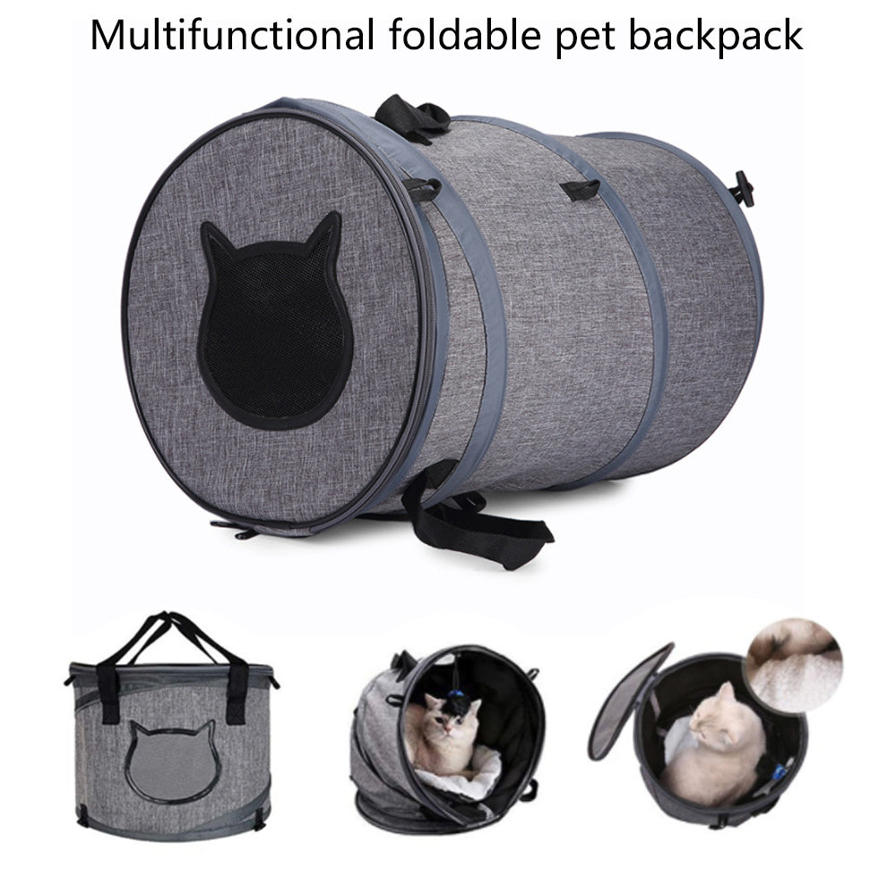 Sac de transport pliable pour chien et chat, voyage en plein air, Tunnel pour chat, jouets portables, porte-chiot, litière pour chat, lit de couchage, nid