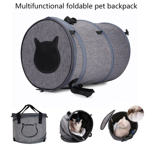 Bolsa de transporte plegable para perros y gatos, túnel para viajes al aire libre, juguetes, transportadores portátiles para cachorros, arena para gatos, cama para dormir, nido