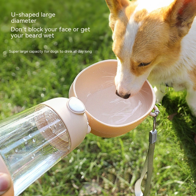 Botella de agua portátil para perros, contenedor de comida y agua para mascotas, cuenco alimentador, cuencos para beber para viajes al aire libre, dispensador de agua