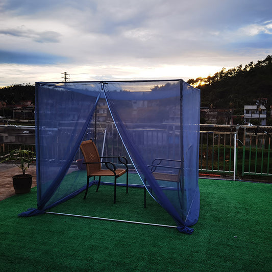 Gazebo de moustiquaire à cadre en acier inoxydable de jardin