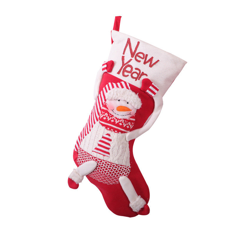 Décoration de Noël Chaussettes de bonbons pour la veille de Noël