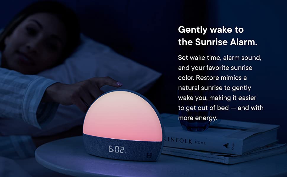 Hatch Restore Smart Clock Small Night Light Atmosphere Light Baby Audio Monitor Sleep Instrument White Noise